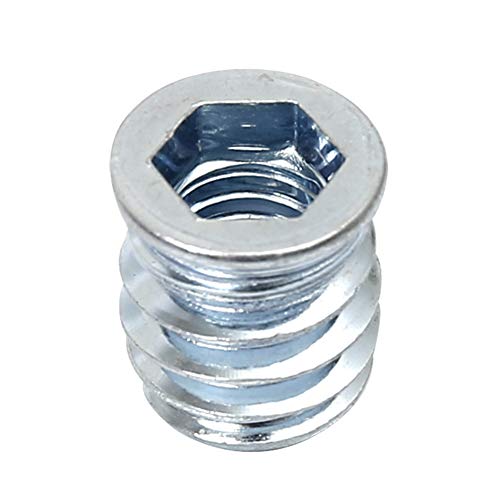 5/16-18 Threaded Inserts for Wood 15mm Length Furniture Screw in Threaded Insert Nuts 40 Pieces - size: 5/16-18 x 15mm*40pcs