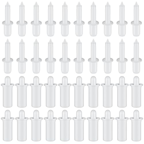 Maitys 40 Pcs Plantation Shutter Repair Pins Spring Loaded White,Long,Short - size: Long,Short