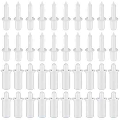 Maitys 40 Pcs Plantation Shutter Repair Pins Spring Loaded White,Long,Short - size: Long,Short