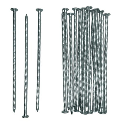 12 Inch 10 Pcs Artificial Turf Stakes Galvanized Landscape Stakes - size: 12 inch