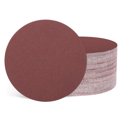 100Pcs Sanding Discs 5Inch 150Grit Hook and Loop Sandpapers Red - size: 5 Inch(150 Grit)