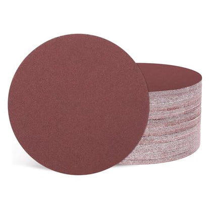 100Pcs Sanding Discs 5Inch 150Grit Hook and Loop Sandpapers Red - size: 5 Inch(150 Grit)