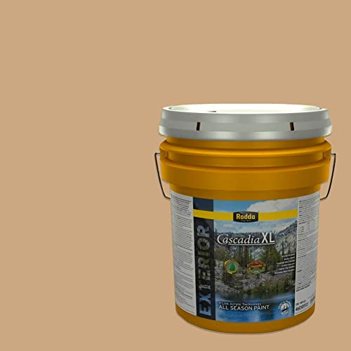 Rodda Paint CASCADIA XL Exterior Satin Paint & Primer in One, 5-Gallon, Loam - color: Loam, size: 640 Fl Oz (Pack of 1)