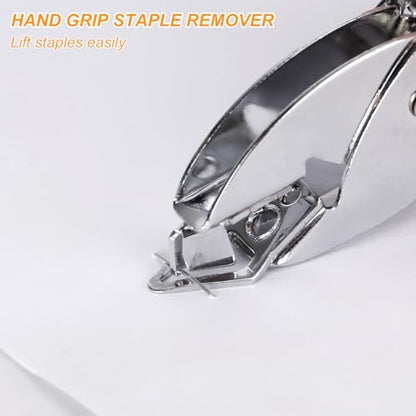Professional Metal Staple Remover Tool - Premium Steel Construction, Easy-Grip Ergonomic Handheld Design, Durable Staple Puller for Office Desk, Teacher Supplies & Home