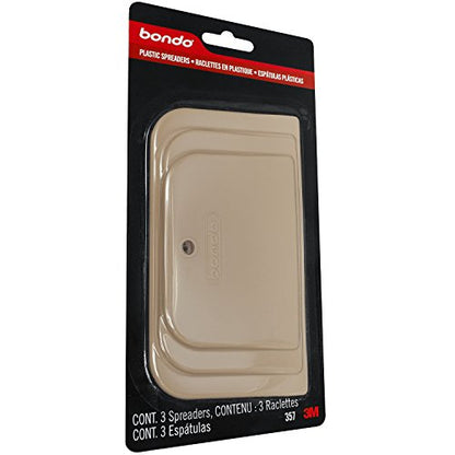 Bondo Plastic Spreaders, 3 Sizes