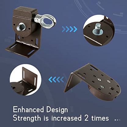 Sunshade Replacement Bracket, Compatible with Coolaroo External Roller Blind, Upgraded to Metal Ring, More Durable and Long-Lasting(Metal, Brown)