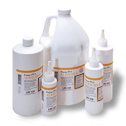 Lineco Frame PVA Adhesive, Acid Free, Dried Clear and Flexible, 1 Gallon - size: 1 Gallon