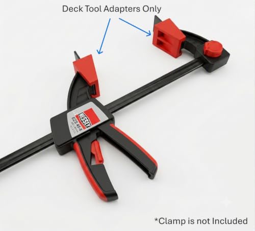 Decking Tool Clamp Adapters (1 Pair / 2 Pieces) Designed for Bessey EZS