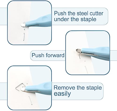 Professional Magnetic Staple Remover Puller Staple Puller Tool Staples Remover Staple Removal Tool for School Office Home (3PCS)