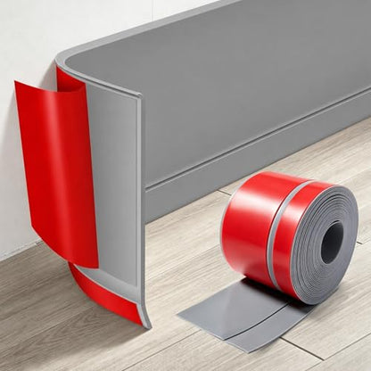 Self-Adhesive Flexible Molding Trim,Waterproof Molding,Grey,2.79inX20ft - color: Grey (2.79inX20ft)
