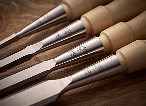 Stanley 1-16-791 Chisel-Set Sweetheart (4-piece), Silver/Tan Brown