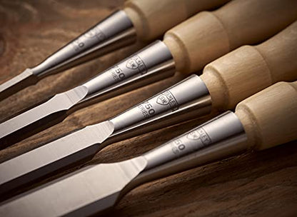 Stanley 1-16-791 Chisel-Set Sweetheart (4-piece), Silver/Tan Brown