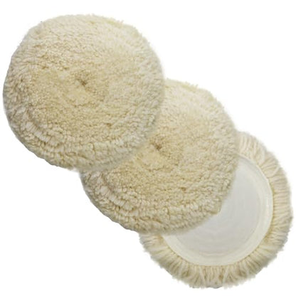7 Inch Natural Wool Cutting Pads, 3-Pack