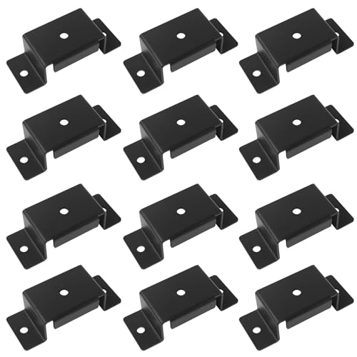 12pcs Trailer Stake Pocket Bracket for 2x4 Post,Trailer Rail Brackets - size: 12