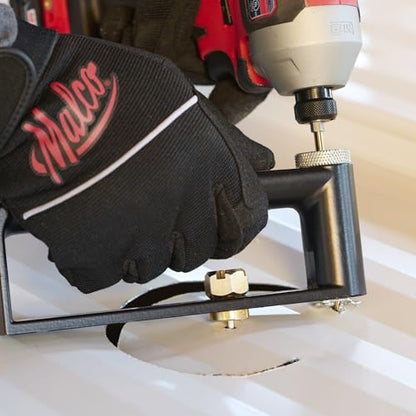 Malco HC1 2 in. to 12 in. Sheet Metal Hole Cutter Accessory for 1/4 in. or Larger Drill, Multi