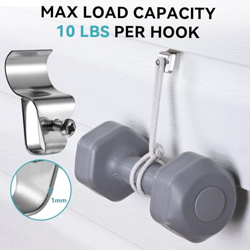 HUXOR Vinyl Siding Hooks with Screws, Siding Clips for Solar Light, 15 Pack - size: 15 Pack
