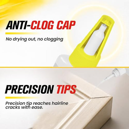 Thick Super Glue 60g(2.12 oz) Gap Filling CA Glue for Wood Ceramic Plastic - size: 2oz, style: Thick