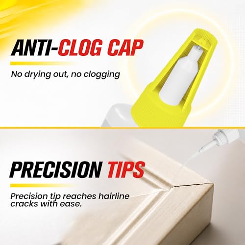 Thick Super Glue Gap Filling CA Adhesive for Ceramic Wood Glass Plastic - size: 1oz, style: Thick