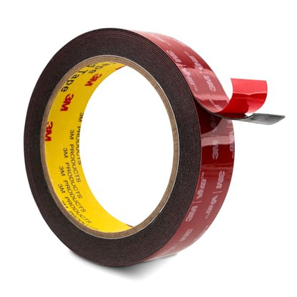 3M Double Sided Tape Heavy Duty 1" x 15.4 Ft, Mounting Tape Black 5925 - color: Black, size: 1" x 15.4Ft