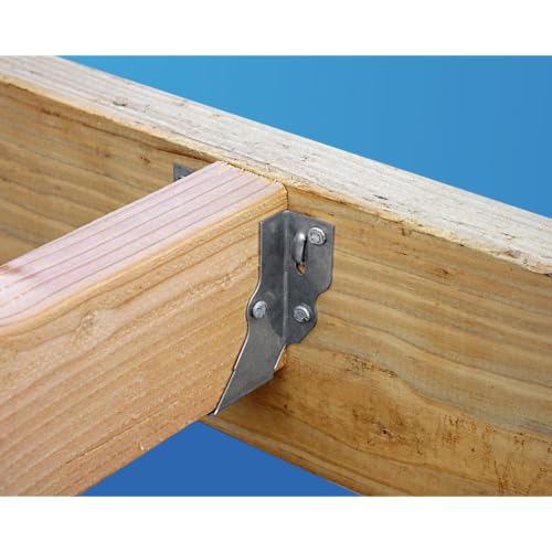 Simpson Strong-Tie LU26 Light Face-Mount Joist Hanger - Wood Construction Connectors, 20 Gauge Galvanized Steel Brackets, Hurricane Rafter Ties, 2x6, 100 Per Pack - size: 100 Pack
