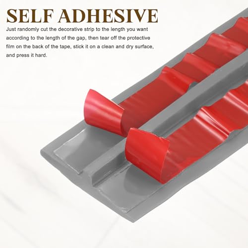 uxcell T-Molding Transition Strips, 16.4 ftx1.57" (LxW) PVC, Gray - color: Gray, size: 16.4 ft x 1.57"