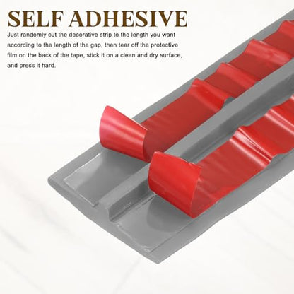 uxcell T-Molding Transition Strips, 16.4 ftx1.57" (LxW) PVC, Gray - color: Gray, size: 16.4 ft x 1.57"