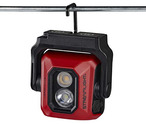 Streamlight 61510 Syclone 400-Lumen Red LED Work Light Lantern, Red - size: Syclone