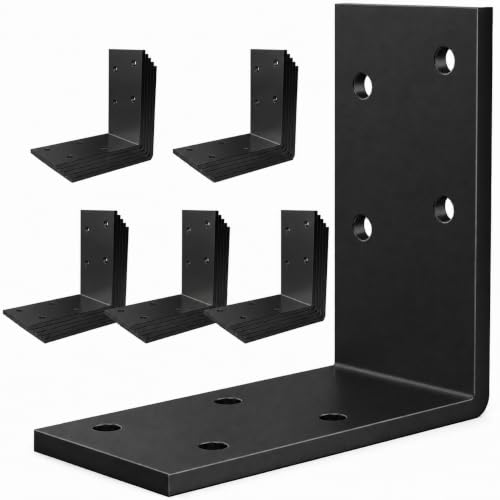 3"x3" Heavy Duty L Brackets, 90 Degree Galvanized Corner Brace, 25 Pcs - size: 3" x 3" x 1.5" (25 Pcs)