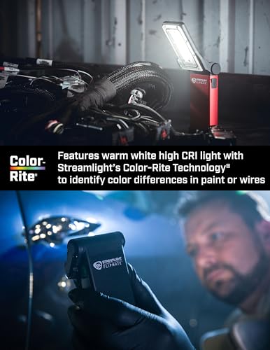 Streamlight 61501 Flipmate 500-Lumen Red LED Work Light Lantern, Red - color: Red