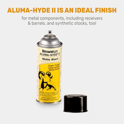 Brownells Aluma-Hyde 2 Epoxy Based Firearms Finish Aerosol Can Matte Black - color: Matte Black