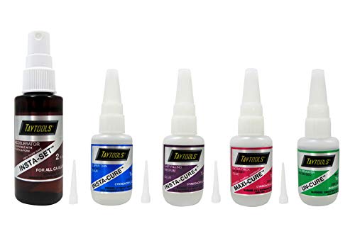 Bob Smith Industries 5-Piece Cyanoacrylate CA Super Glue Set