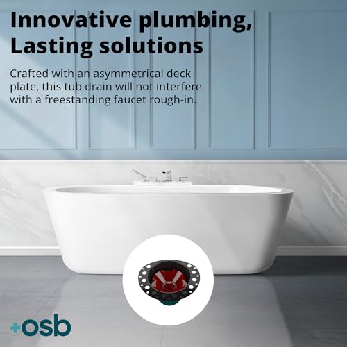 OS&B ID357 Cast Iron Island Tub Drain Testable Rough-In, 2-Inch IPT Threads - style: ID357 - Cast Iron