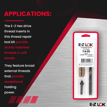 E-Z LOK Thread Repair Kit, M6-1.0 - size: M6-1.0 x 13mm (EZ-900610-13), style: Flush