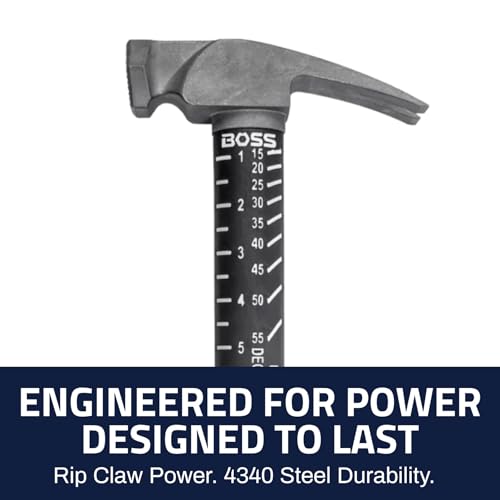 Boss Hammer 14 oz Ti64 Titanium Hammer, Poly Fiberglass Handle - size: 14 oz., style: Smooth Faced