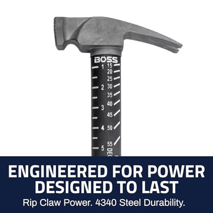 Boss Hammer 14 oz Ti64 Titanium Hammer, Poly Fiberglass Handle - size: 14 oz., style: Smooth Faced