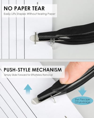 KTRIO Magnetic Staple Remover Tool 4 Pack, Classic Black - size: 4 Count