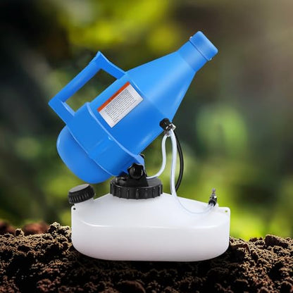 4.5L(1.2 Gallon) Tank, Portable Electric ULV Cold Fogger 1200W Adjustable Flow Fine Mist Sprayer with Long 17ft Power Cord for Home, Garden, Cleaning