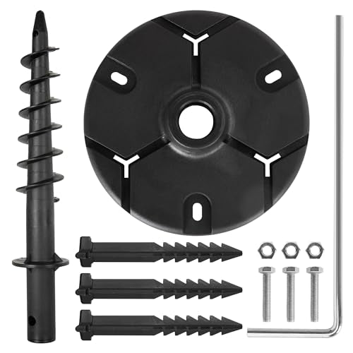 LUTEC Ground Spike for Post Light, Black