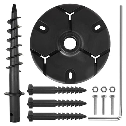 LUTEC Ground Spike for Post Light, Black