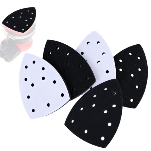 Gosknor 5Pcs 11-Hole Foam Sander Pads for Mouse/Triangle Detail Sanders