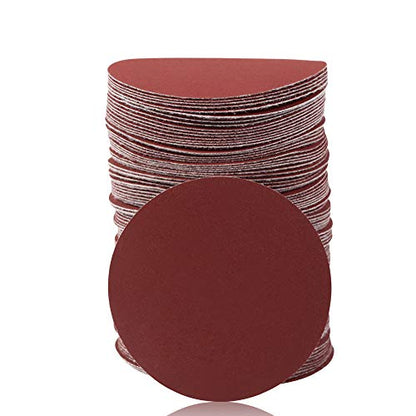 SPEEDWOX 100PCS 3" 600 Grit Sanding Discs, Hook and Loop No Hole Sandpaper - style: 600-Grit