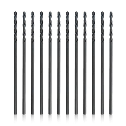 Drill America 3/16" x 12" High Speed Steel Aircraft Extension Drill Bit (Pack of 12), DWDA/C Series - size: 3/16" (Pack of 12), style: 12" Length