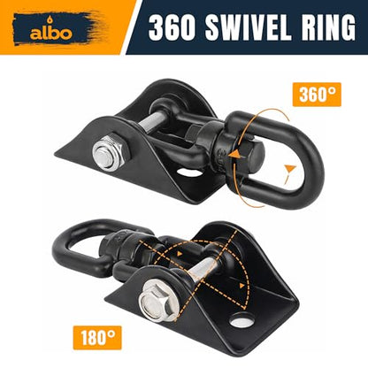 Albo Heavy Duty Swing Hangers 2 Pack, 2650 LBS - color: Black, size: 2 Pieces