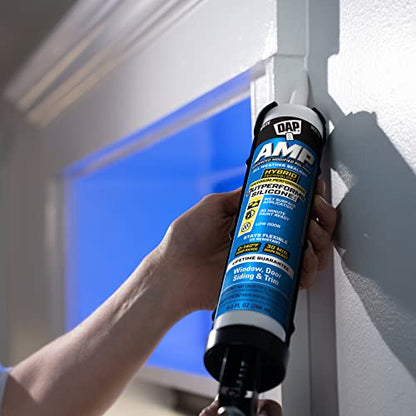 DAP AMP All Weather Window, Door and Siding Sealant, White, 9 Oz (7079800760)