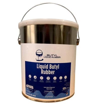 Best EPDM Liquid Butyl Rubber Roof Coating | Waterproof Roof Sealant | One Coat Application – No Primer Needed | Works on EPDM TPO Metal Fiberglass Concrete | 1 Gallon - White | Covers 50 Sq. Ft.