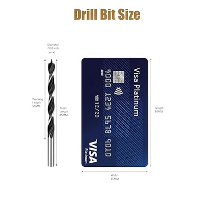 7/32 Brad Point Drill Bit Set for Wood - size: 7/32in (10pcs)