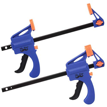 Mr. Pen- Bar Clamps for Woodworking, 4", 2 Pack, Blue - style: 4 Inch