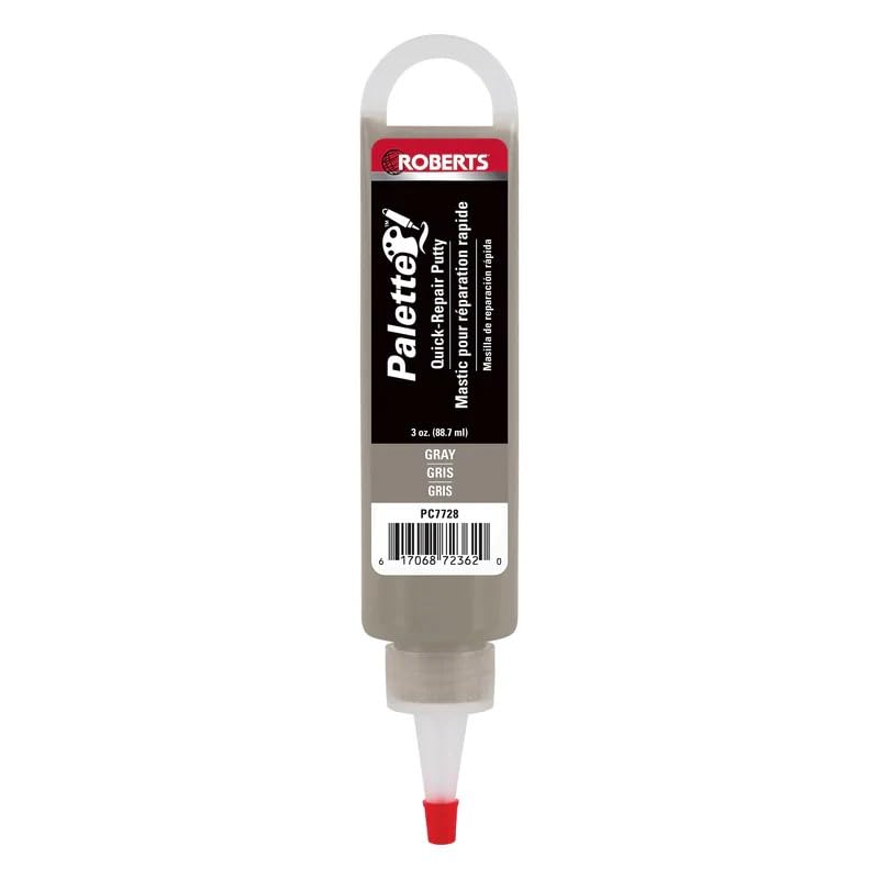 Roberts Floor Repair Putty for Wood, Laminate & Vinyl - Fills Scratches, Nail Holes & Chips (Gray) - color: Gray