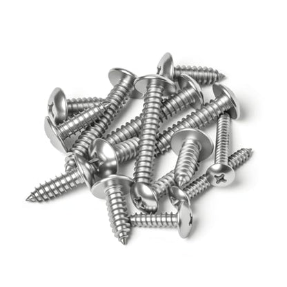 #10 x 1-1/4" (50 Pack) Truss Head Sheet Metal Screws Phillips Drive Self-Tapping Wood Screws, 304 Stainless Steel Corrosion Resistant Screws - size: #10 x 1-1/4"