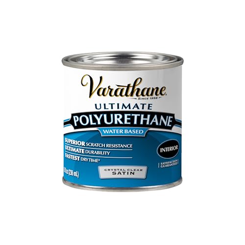 Varathane Water-Based Ultimate Satin Polyurethane - color: Satin, size: Half Pint (Pack of 1)